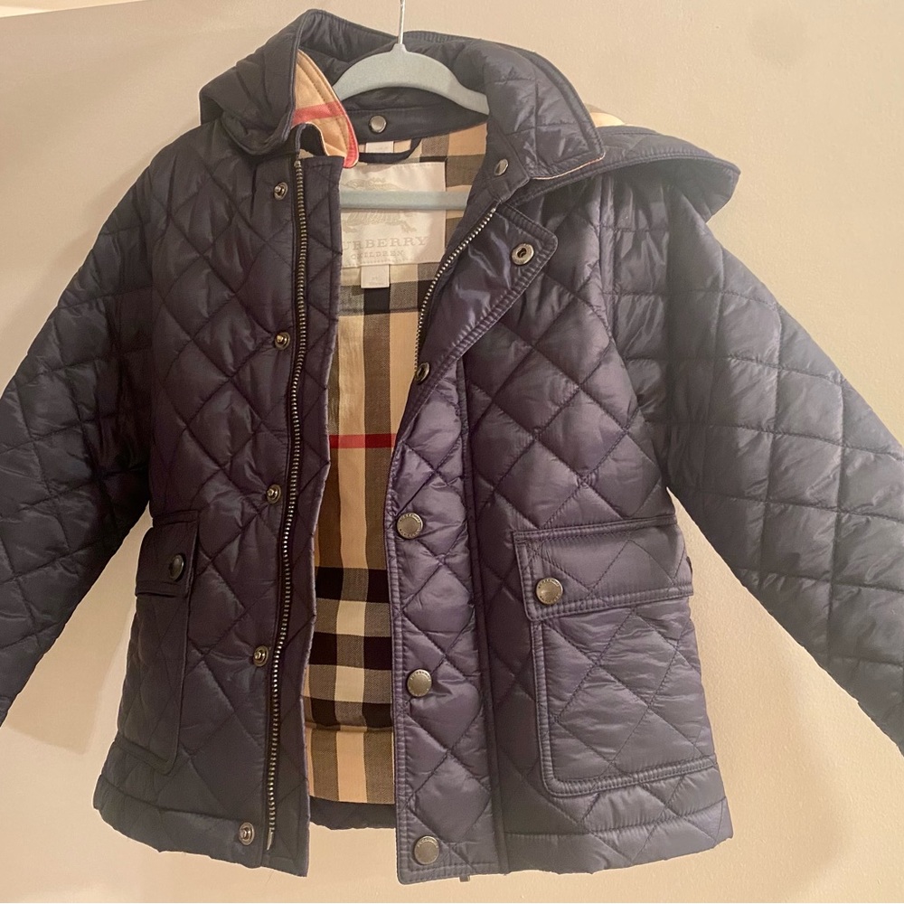 Burberry Check-lined Kids Jacket
